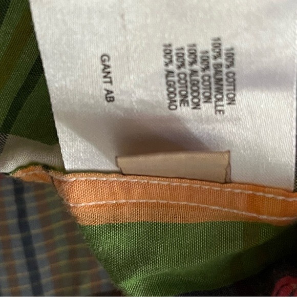 NWT Gant Indian Cotton Madras Shirt Regular Fit Shirt - Picture 12 of 12